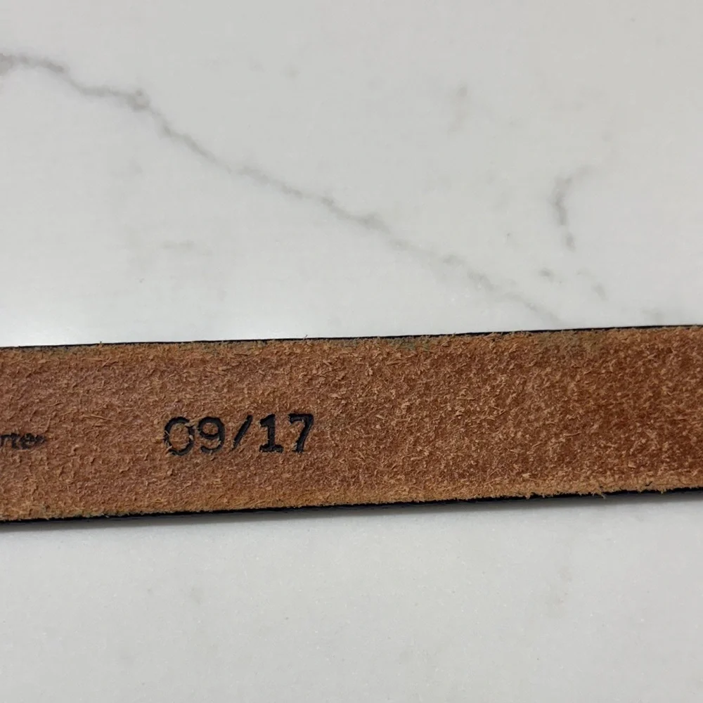 Justin Black Belt with Silver and Gold Buckle